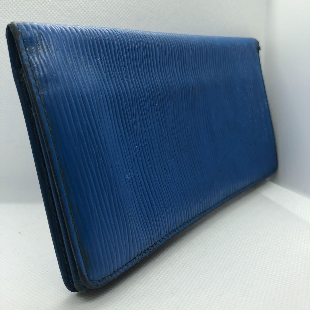 【超美品】ルイヴィトン エピ 折り財布 ウォレット カード入れ ダークブラウン LOUIS VUITTON