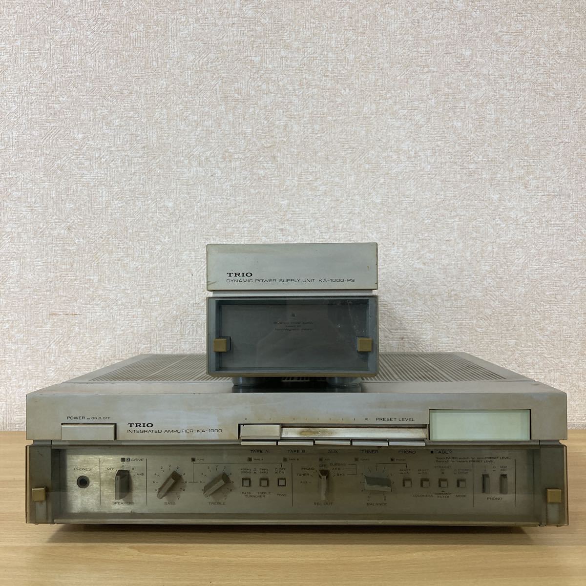 TRIO トリオ MODEL KA-1000-PS パワーアンプ MODEL KA-1000 アンプ パワーアプライユニット パワーサプライ オーディオ機器 2点 5ユ3520