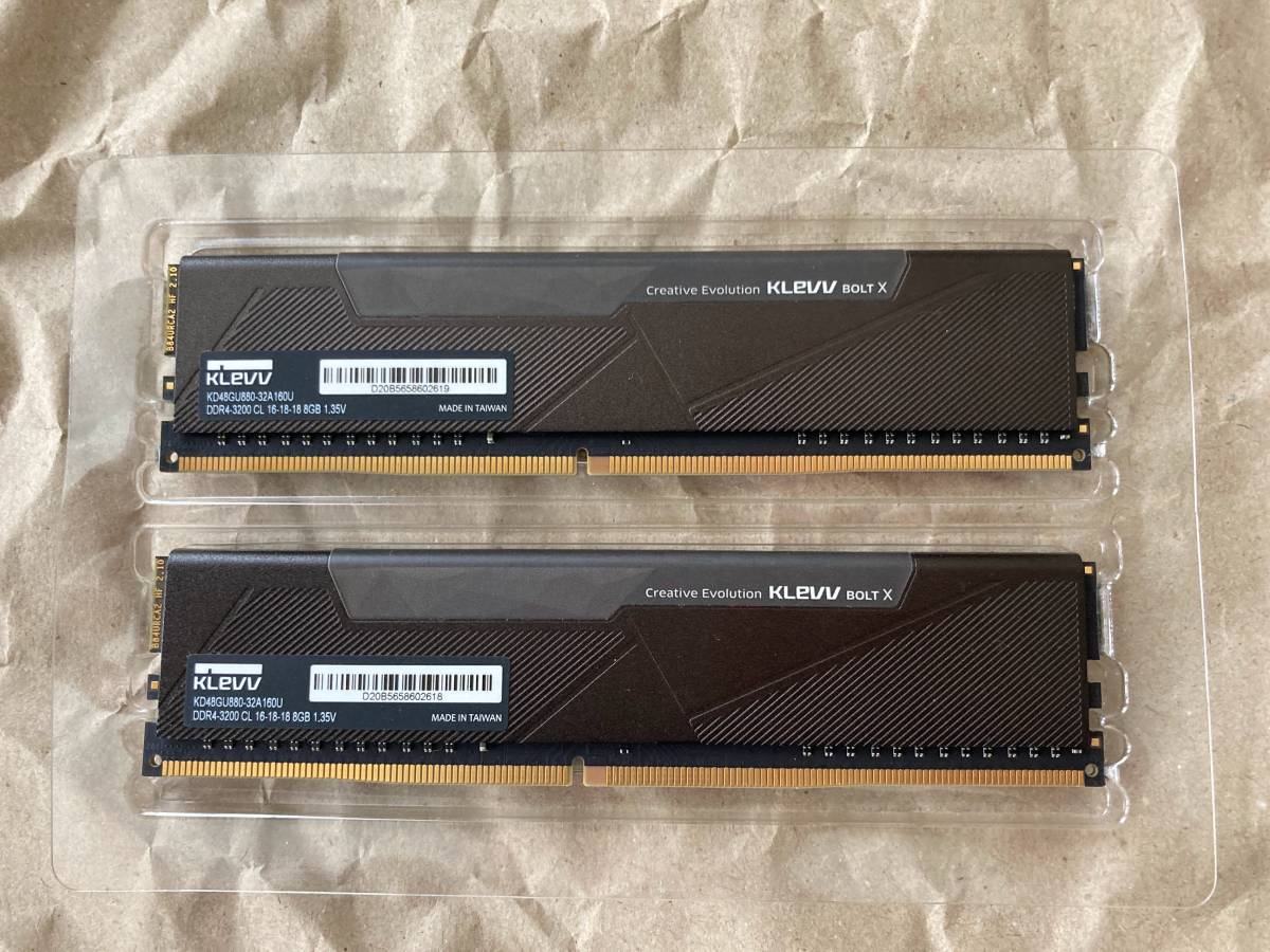 KLEVV デスクトップ用メモリ DDR4-3200 8GB×2枚 KLEVV DDR4
