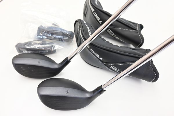 美品】コブラ キングテック ハイブリッド3番,5番ヘッドカバーあり 茶色く