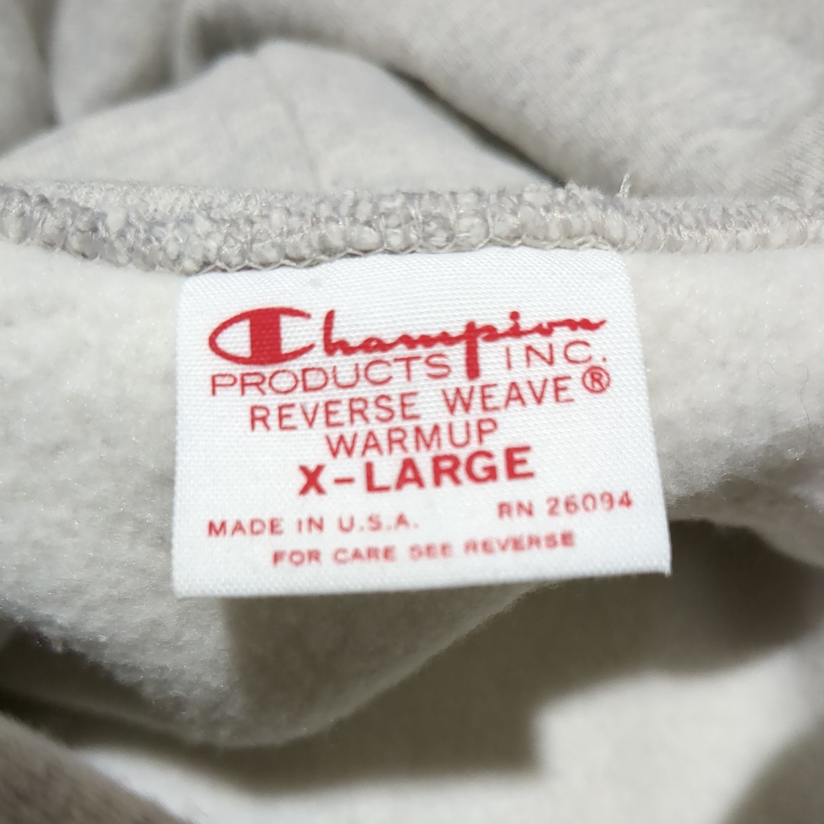 赤タグ Champion XL フーディ REVERSE デッドストック米国製