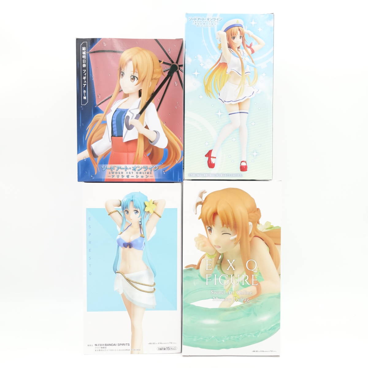 ソードアート・オンライン アスナ 結城明日奈 フィギュア4点セット 