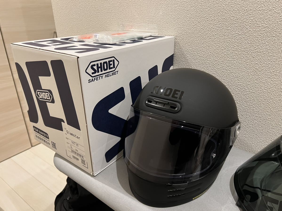 SHOEI Glamster ショウエイ グラムスター マットブラック Lサイズ + 