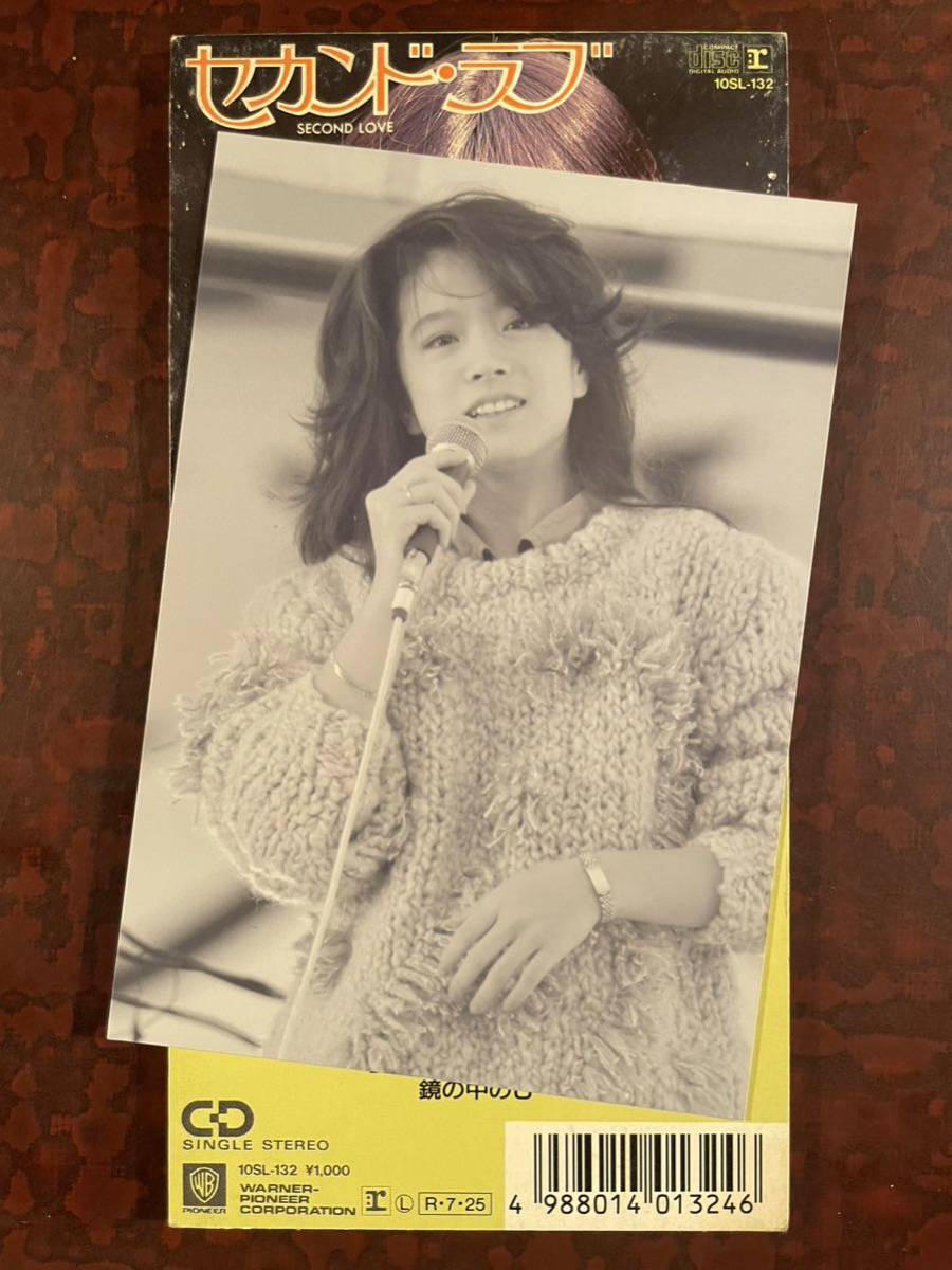 中森明菜 8cm CD セカンド・ラブ B面 鏡の中のJ 歌姫 写真 昭和 短冊