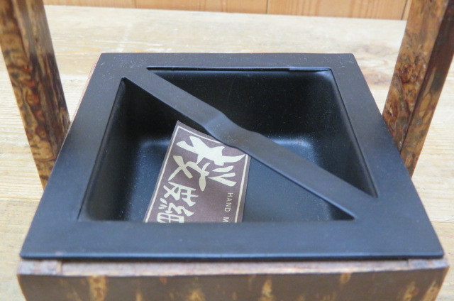 即決・桜皮細工・持ち手付き トレイ 灰皿？ 小物入れ・用途不明 詳細