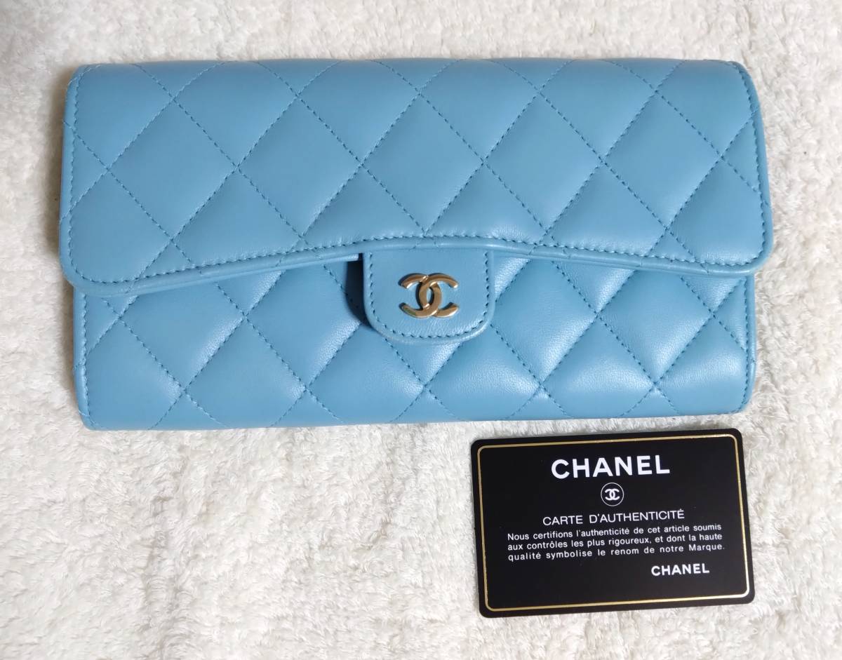 マトラッセ 長財布 シャネル CHANEL ラムスキン ラウンドファスナー 5 