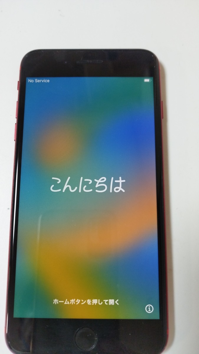 iPhone8plus 64GB レッド中古初期化済み　AUで使用　ガラス張替え済み　バッテリー交換済み　赤色