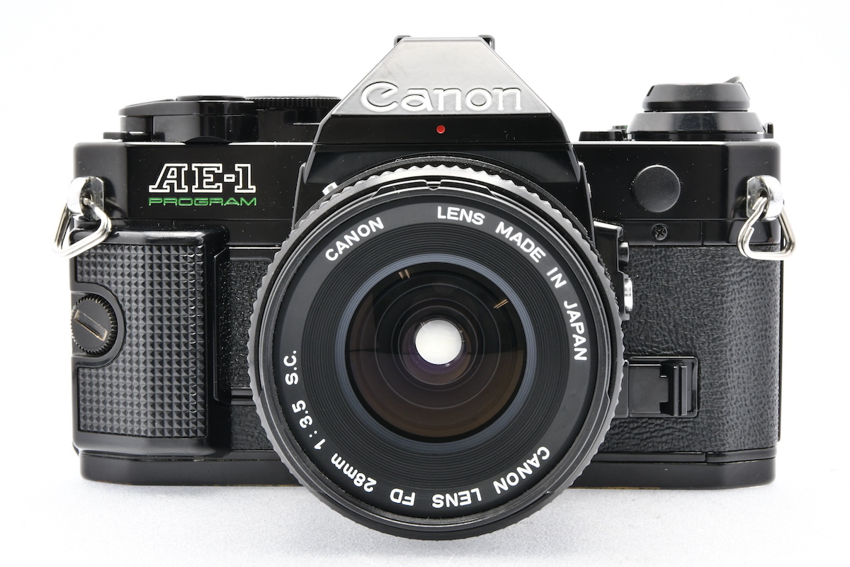 Canon AE-1 PROGRAM + FD 28mm F3.5 S.C. キヤノン フィルムカメラ MF