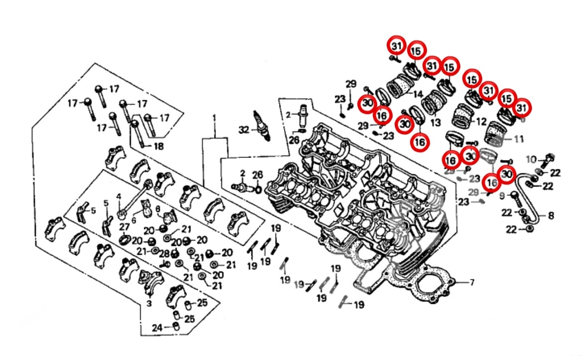 送料無料 CB750F RC04 キャブレター インシュレーター マニホールド