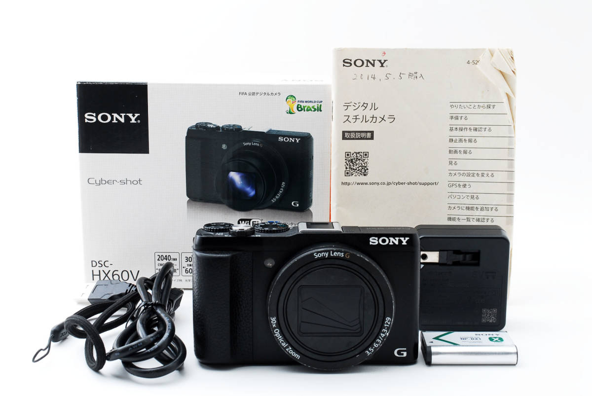 □美品□ ソニー SONY Cyber-shot DSC-HX60V ブラック 約2040万画素 