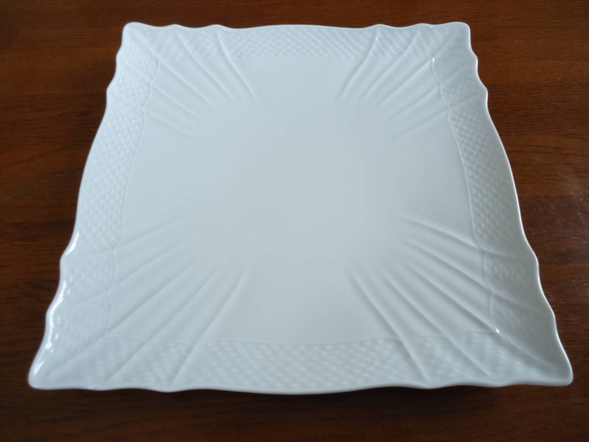 リチャードジノリ ベッキオホワイト スクエアプレート4枚 リチャード