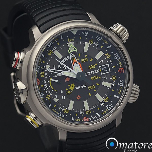 1円～◎CITIZEN シチズン プロマスター【エコ・ドライブ アルティクロン】メンズ ソーラー BN4021-02E J280◎箱保取説