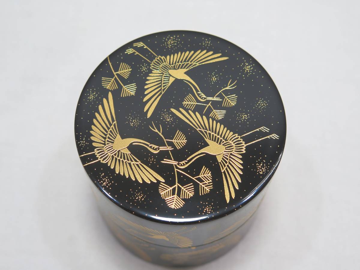 和田寿峰作 「松喰鶴」日の丸棗 共箱 茶道具 和田寿峰作 松喰鶴 中次 棗 蒔絵 茶道具(棗)｜売買されたオークション