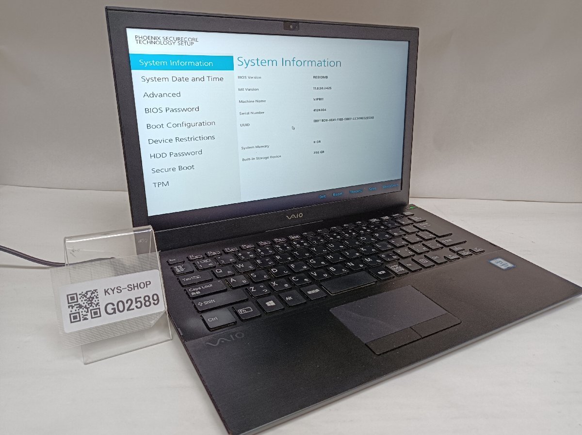 VAIO Core VJPB11 Intel ジャンク⁄ メモリ4.1GB i3-6100U SSD128