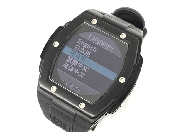 ShotNavi CREST ゴルフナビ ウォッチ 時計 ブラック ショットナビ 中古