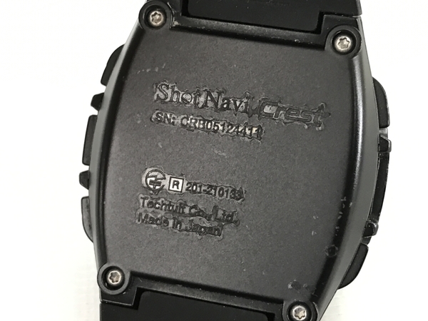 ShotNavi CREST ゴルフナビ ウォッチ 時計 ブラック ショットナビ 中古