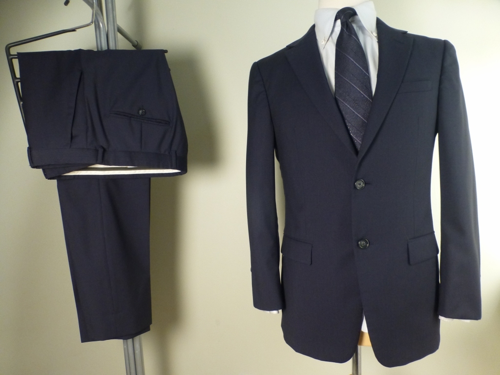 ◇Z-ZEGNA ジーゼニア スーツ 46C位 紺グレーストライプ ,名 【公式通販】