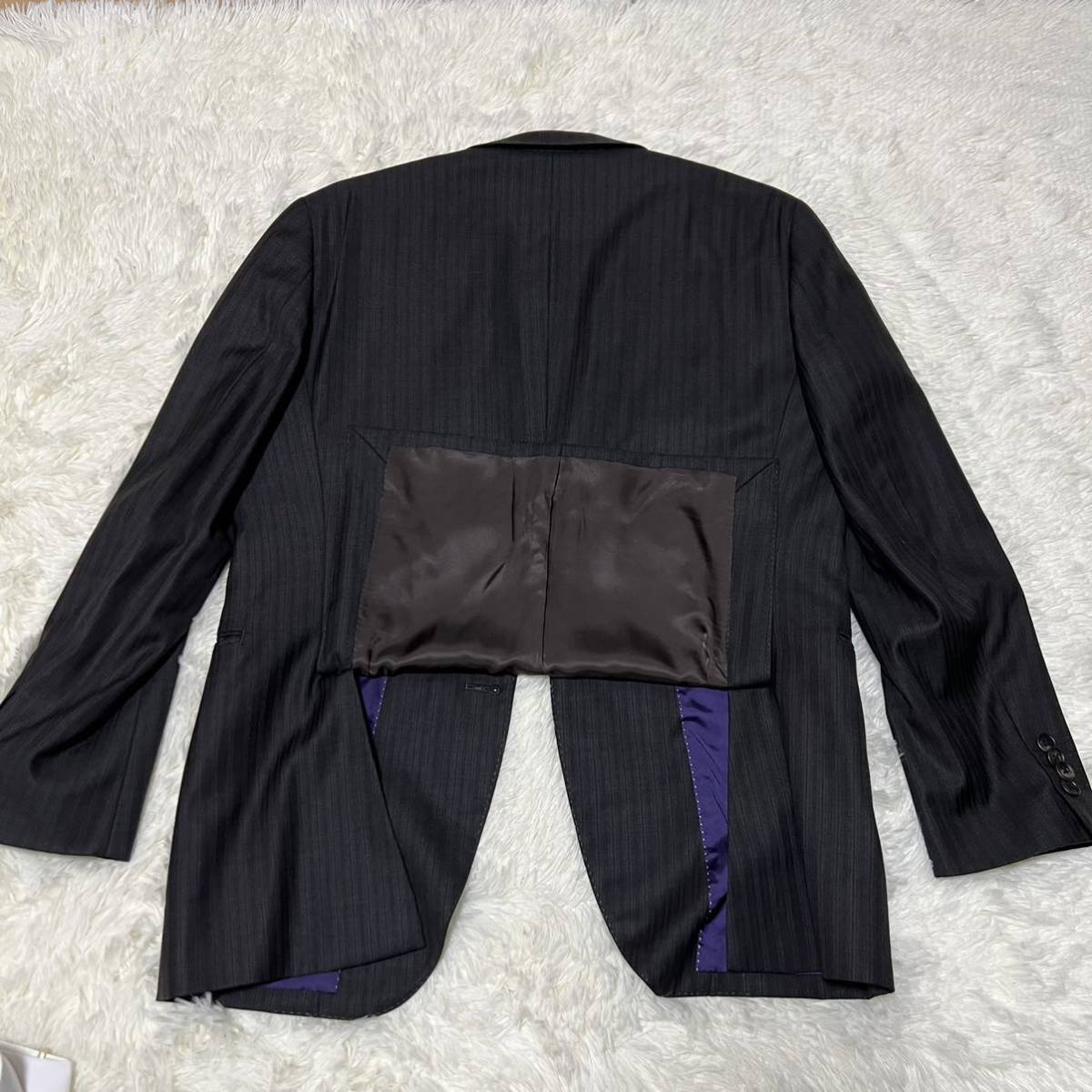 希少L!美品!ポールスミス ロロピアーナLoro piana super 130s スーツ 