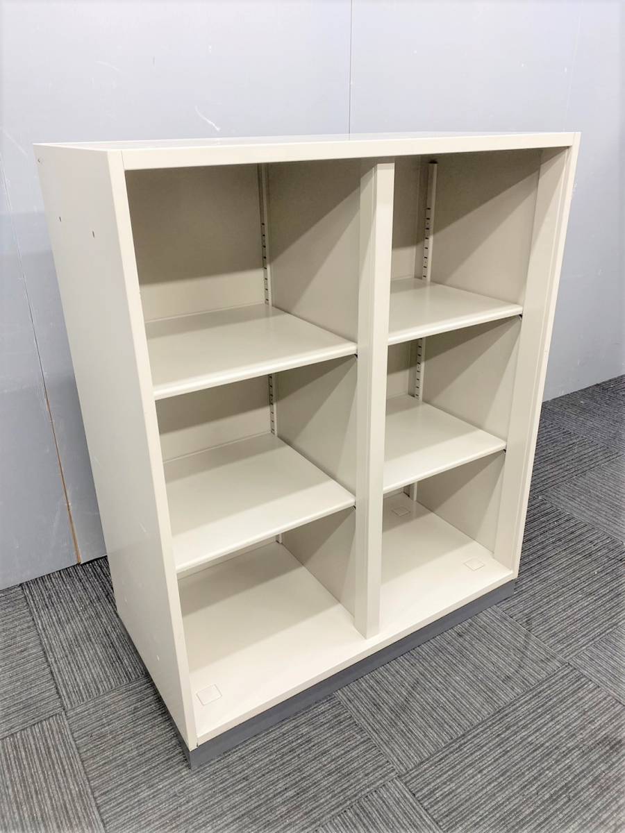 ◆自社便対応地域あり◆管1489◆コクヨ製◆2列3段オープン書庫 幅900mm◆ニューグレー