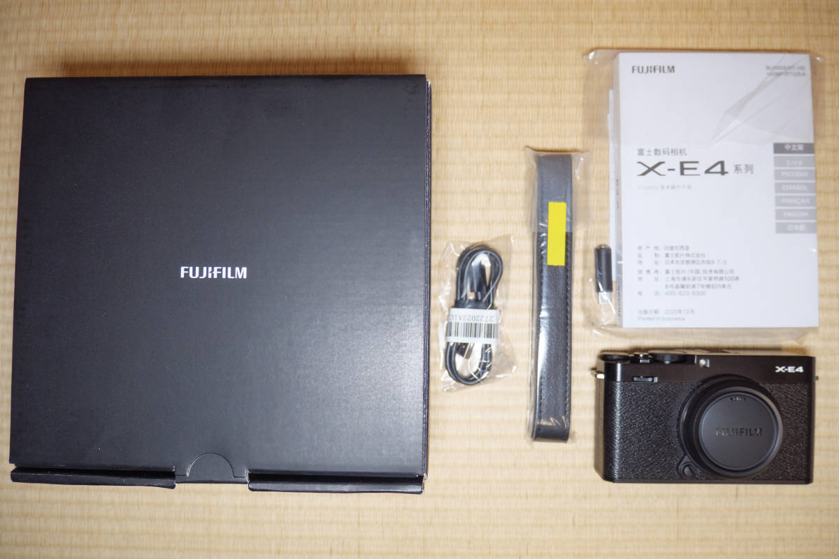 【新品同様】FUJIFILM X-E4 ブラック シャッター132枚 富士フイルム X-E4 ブラック ボディ フリマアプリ | X-E4を使い始めたので感想を書いてみるファースト