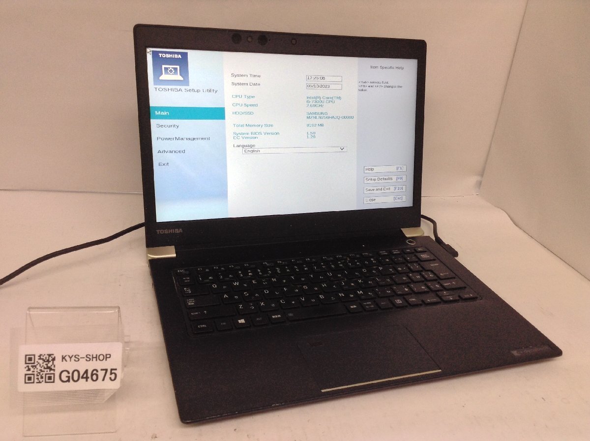 ジャンク/ TOSHIBA dynabook U63/H PU63HBC44DBAD11 Intel Core i5