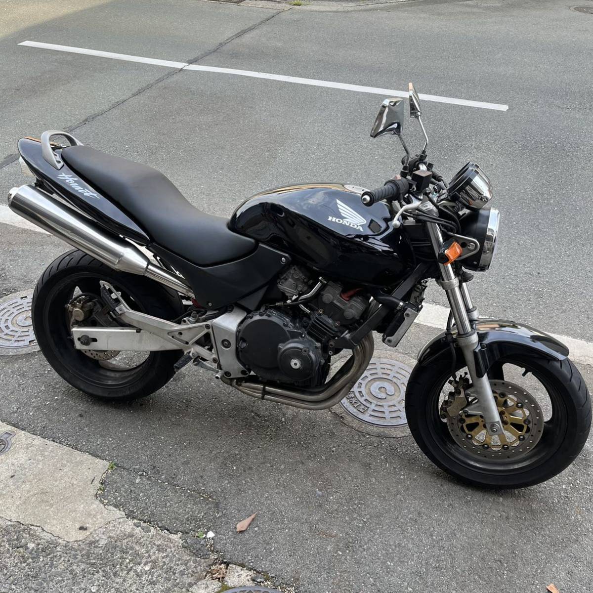 熊本☆HONDA ホーネット250 HORNET250 前期型 MC31 ブラック キャブ 