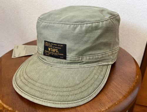 保管品 未使用品 WTAPS ミリタリー ワーク CAP キャップ HAT 121RPDT-HT06 BETTER THAN YESTERDAY サイズM カーキ ダブルタップス
