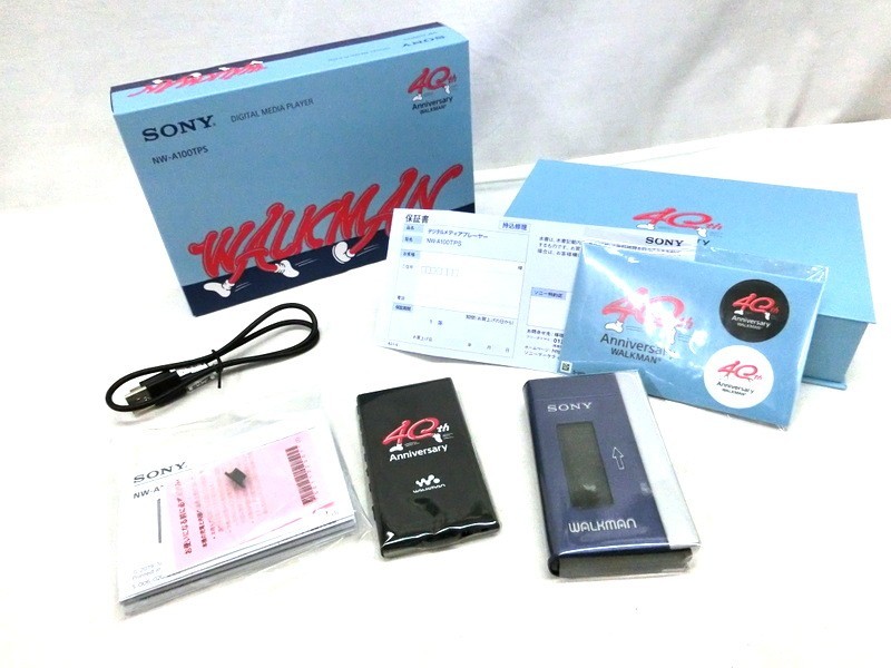 1000円スタート ウォークマン SONY DIGITAL MEDIA PLAYER NW-A100TPS Walkman 40th Anniversary 未開封状態? オーディオ機器 [] KK158