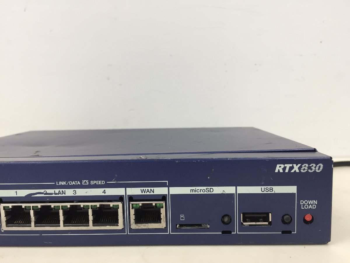 中古美品⑩YAMAHA RTX830 ギガアクセス VPN ルーター 動作品（中古 