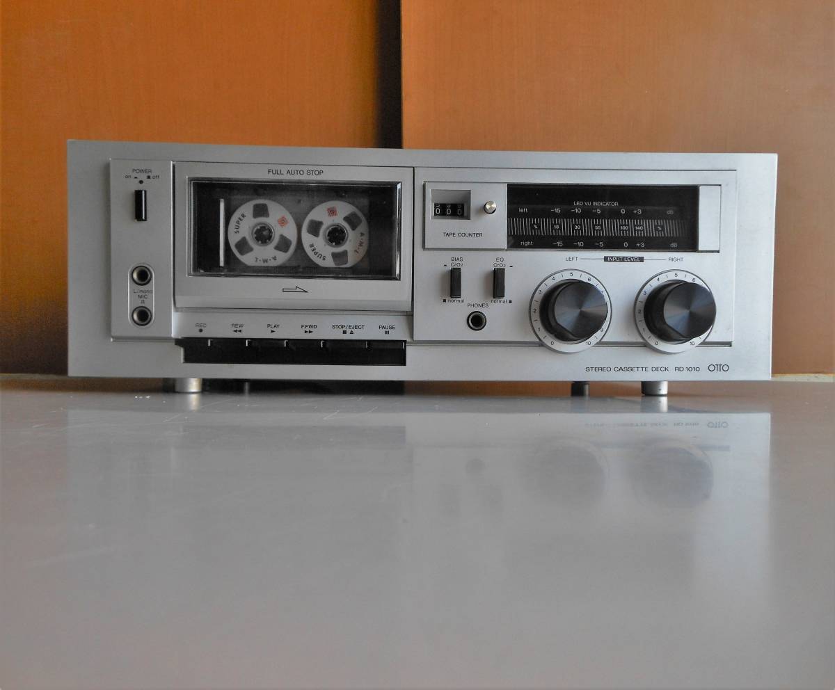 希少美品　 OTTO / SANYO RD1010 カセットデッキ 70s 動作正常 SANYO/OTTO ステレオ・カセットデッキ RD1010 整備品 美
