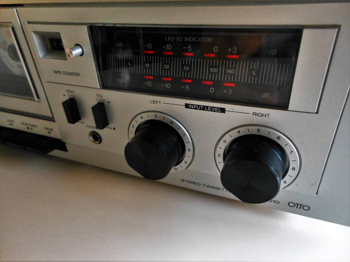70s 動作正常 SANYO/OTTO ステレオ・カセットデッキ RD1010 整備品 美