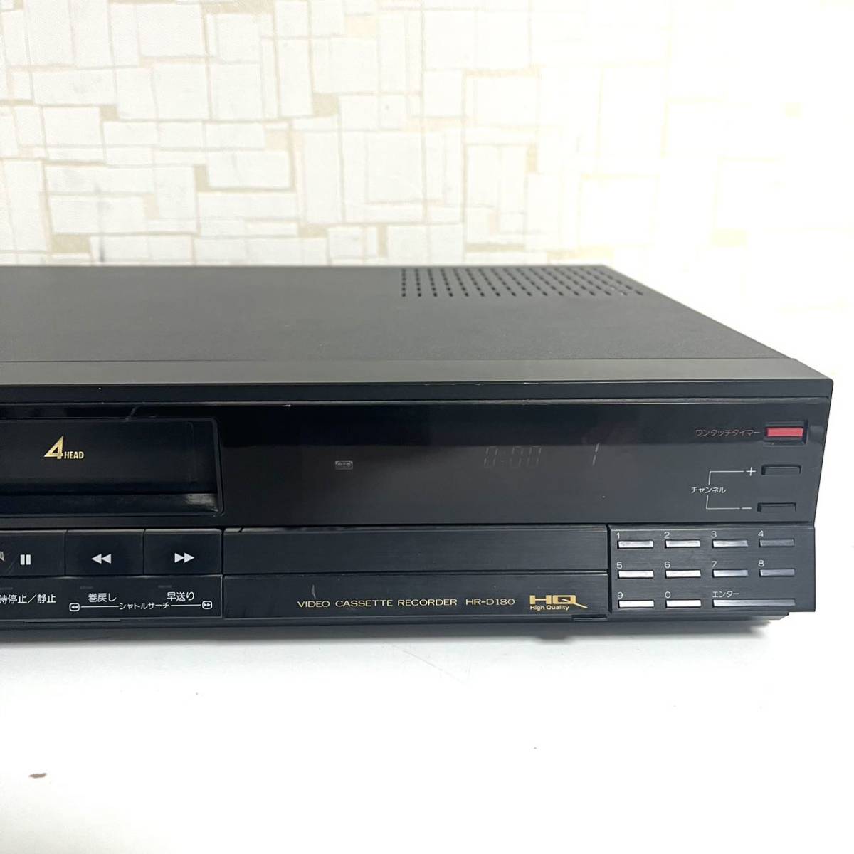 ビクター　ビデオデッキ　ビデオカセットレコーダー　HRーF8 1円スタート】ビクター Victor ビデオデッキ HR-D180 通電確認済み