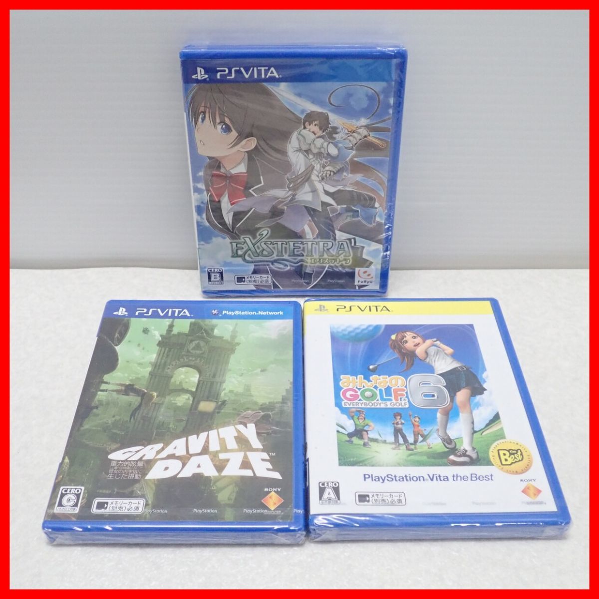 ◇未開封 PSVITA 閃乱カグラ SHINOVI VERSUS/エクステトラ/グラビティ