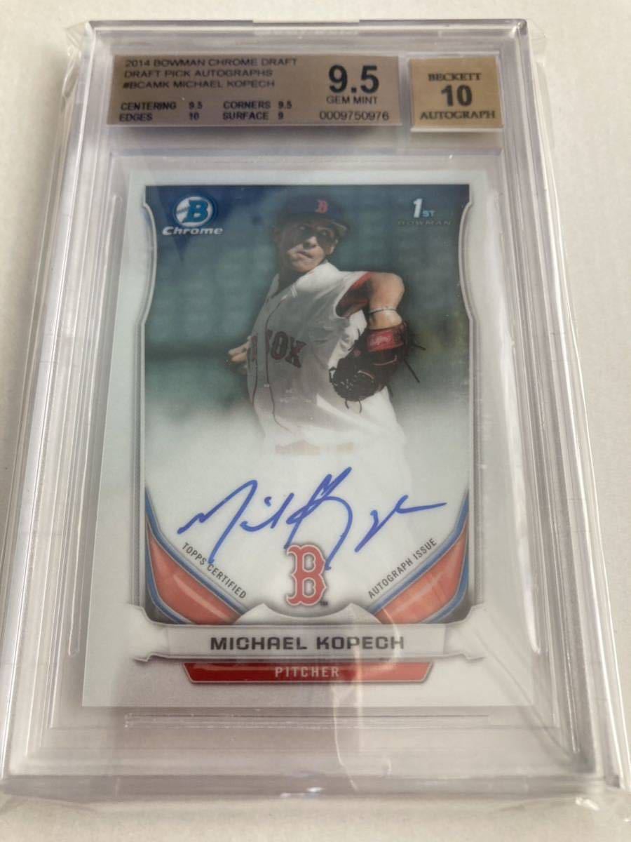 【Michael Kopech】2014 Bowman Chrome Draft Draft Pick Autographs #BCA-MK 直筆サインカード マイケル・コペック BGS9.5