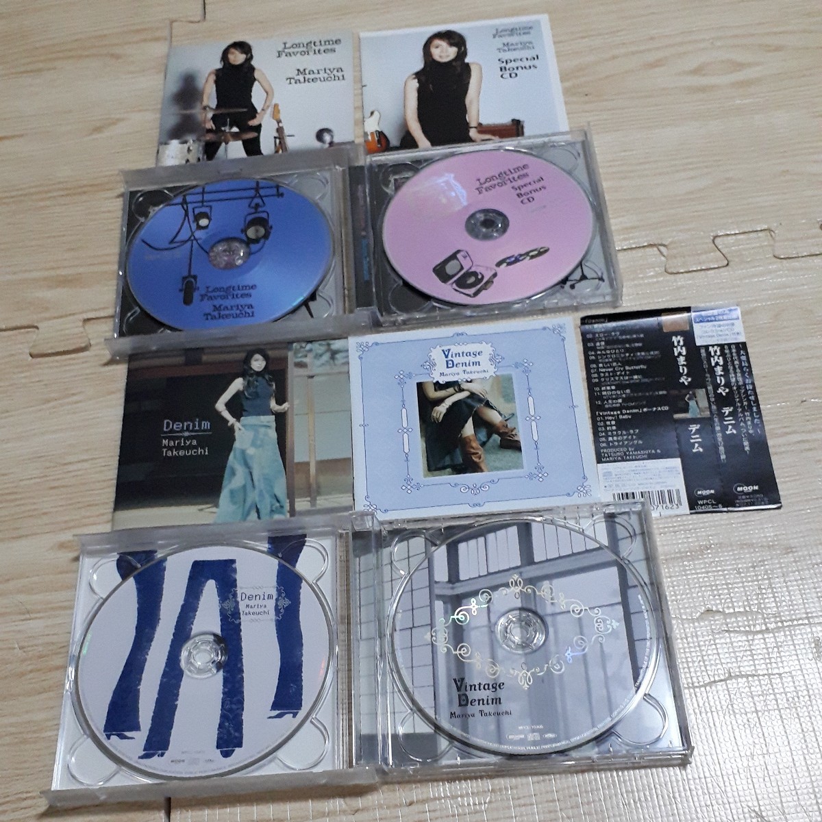 竹内まりや Impressions Bon Appetit Longtime Favorites Denim CD 4枚 