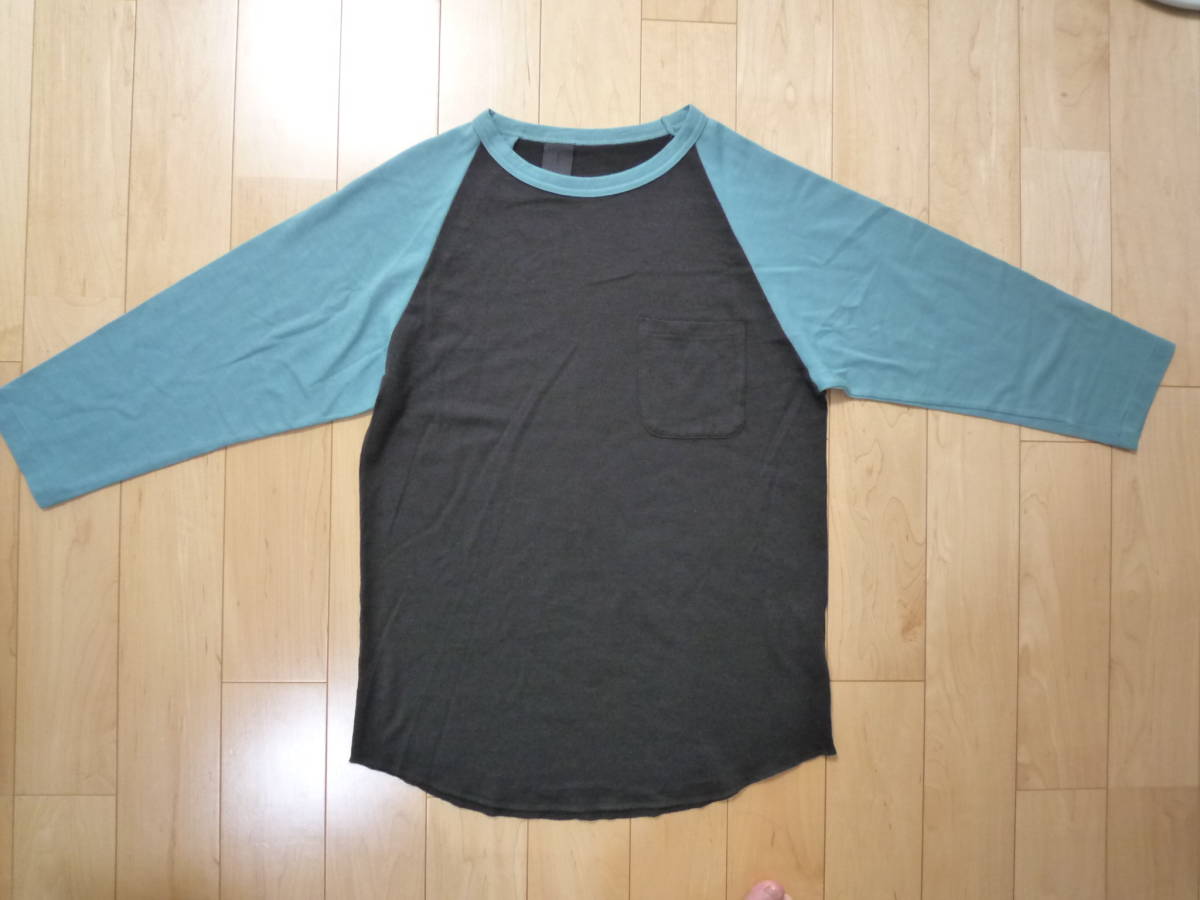 N.HOOLYWOOD エヌハリウッド ウール ラグラン ベースボールtシャツ 