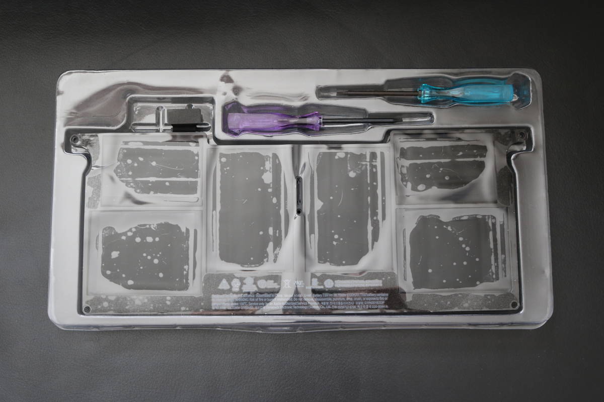 [新品同様バッテリー/稀少] Apple MacBook Air 11インチ Mid2011〜Early2015対応 バッテリー A1495 専用ドライバー付