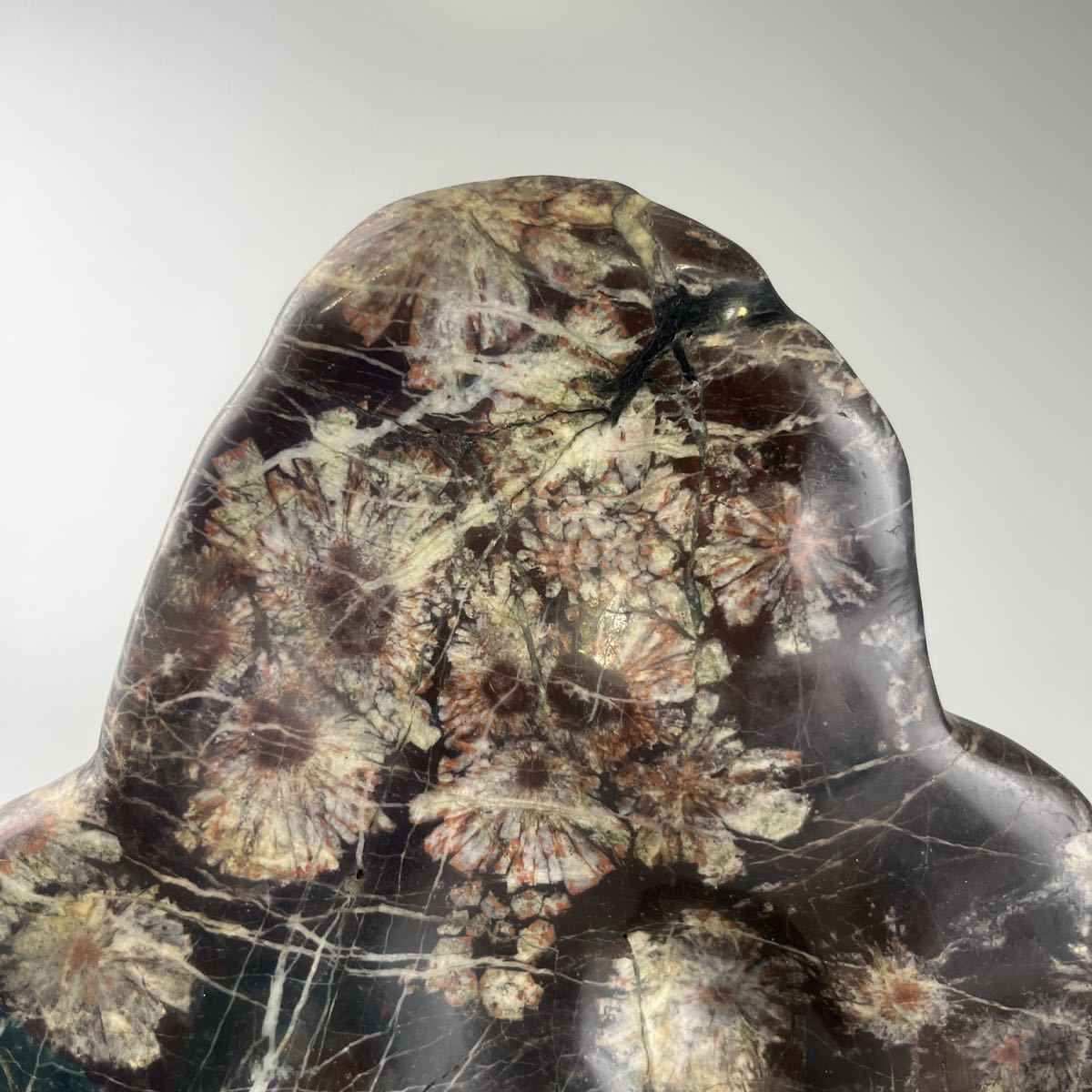 安い，2025 古美術 飾石 天然石 水石 盆石 約3kg 菊花石 鑑賞石 置物