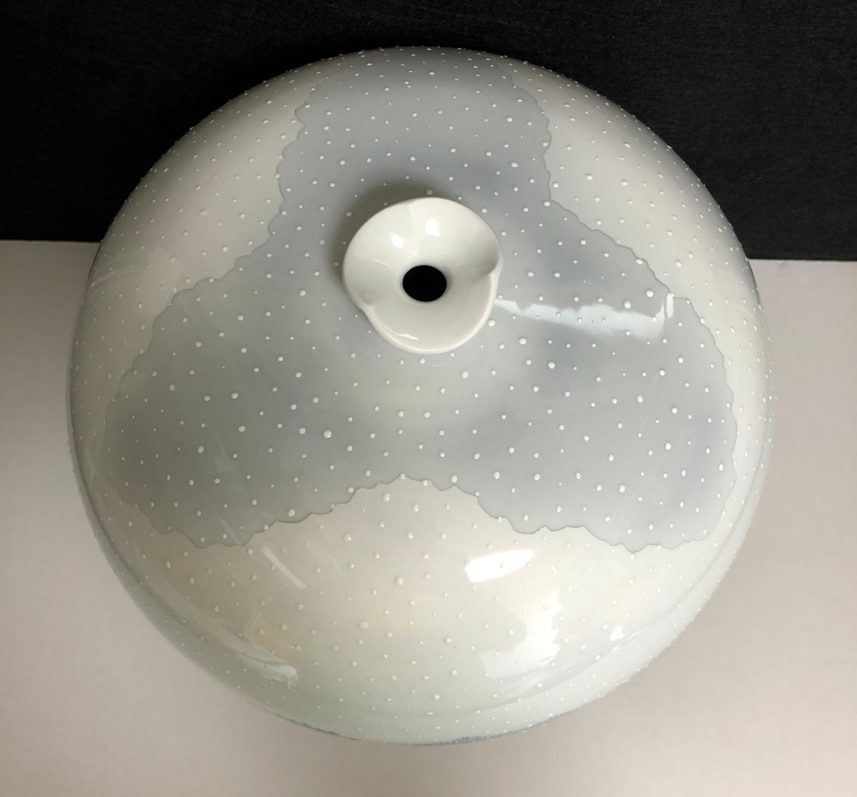 藤井朱明 壺 飾り壺 花瓶 花器 日展 作家 雪景色 大 有田焼 人間国宝