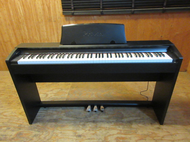 C452□カシオ□CASIO□Privia□電子ピアノ□PX-735□ブラック□2011年 