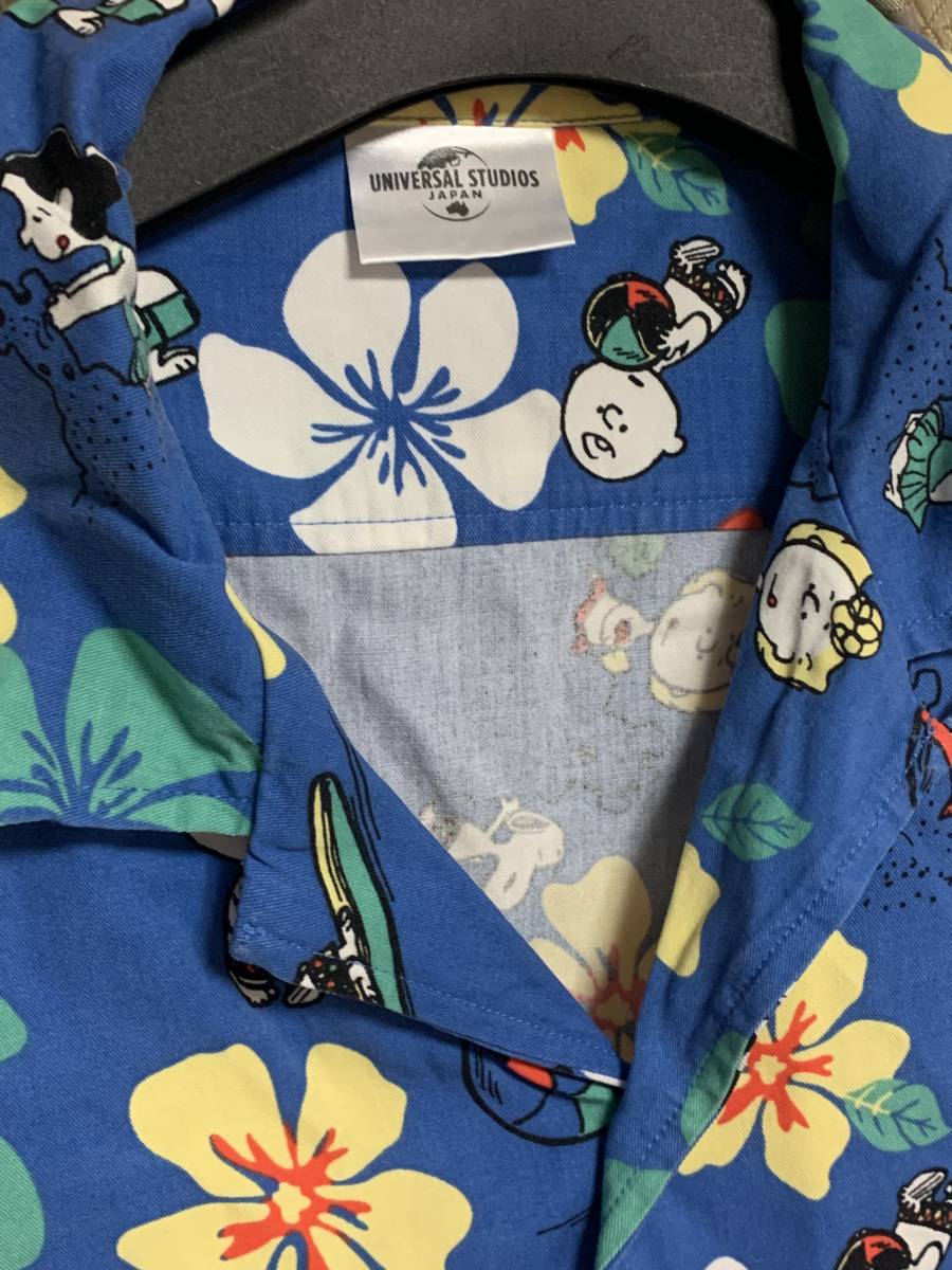 ユニバーサルスタジオジャパン USJ アロハシャツ PEANUTS スヌーピー M  