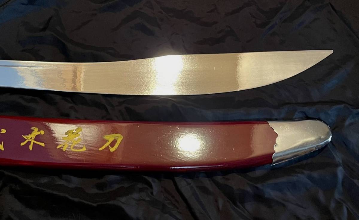 中国武術 伝統拳 太極拳用 刀身厚型刀 専用ケース付 しなり無し 重さ 