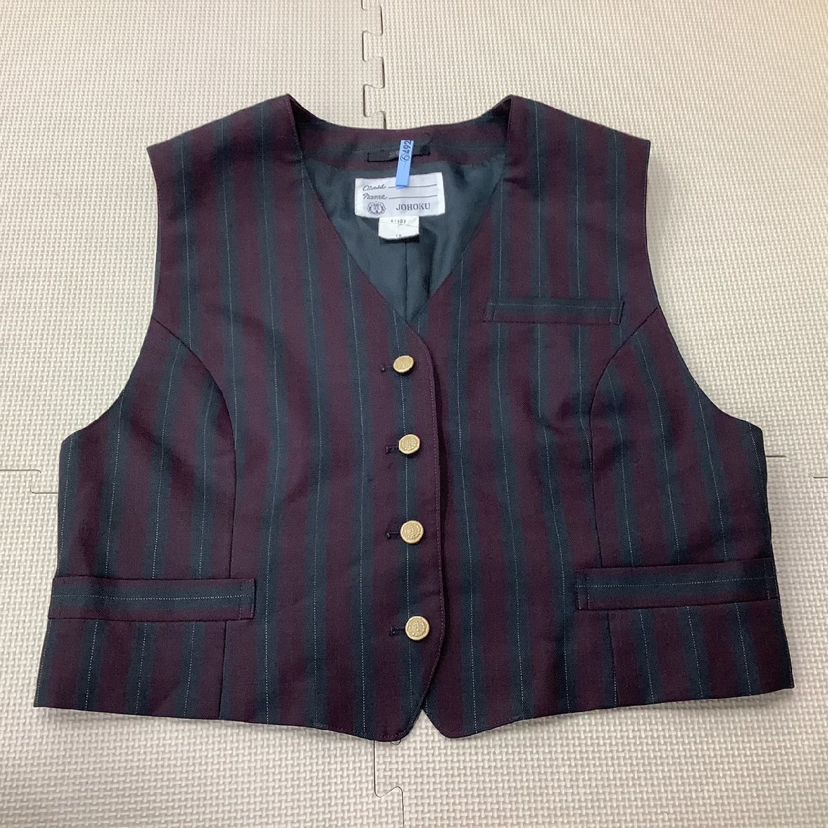 (Y)I491(中古) 山形県 山形城北高校 旧制服 5点セット /特大/大きめ/21/19/W83/ブレザー/スカート/YUKIKOHANAI/冬/制服/女子学生/学生服