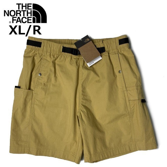 1円～!売切!【正規新品】THE NORTH FACE RIPSTOP CARGO EASY SHORT ショートパンツ US限定 ベルト付き カーゴ 速乾(XL/R)ベージュ190110-33