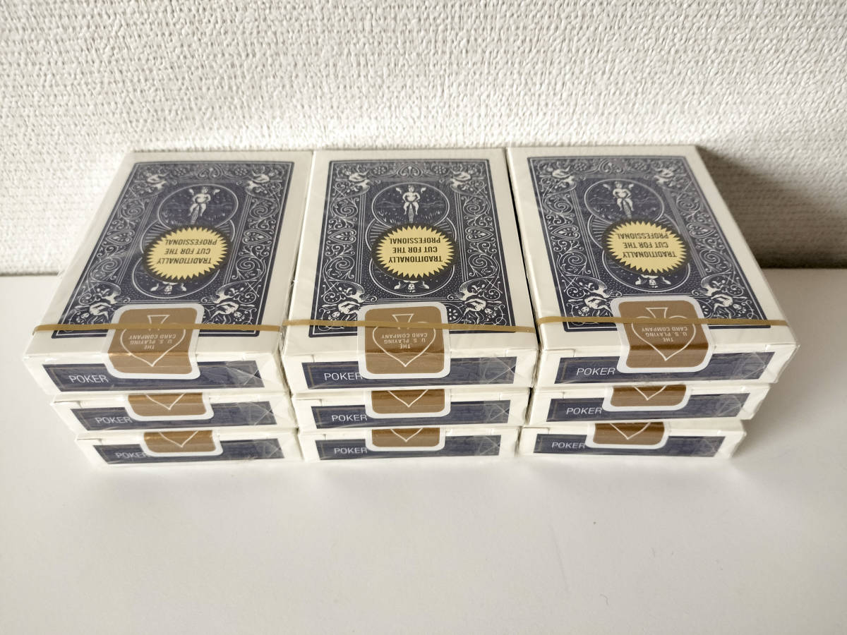 トランプ　オハイオ製　9個　ゴールドスタンダード　ライダーバック　OHIO Bicycle Rider Back トランプ 9個セット バイシクル ゴールド