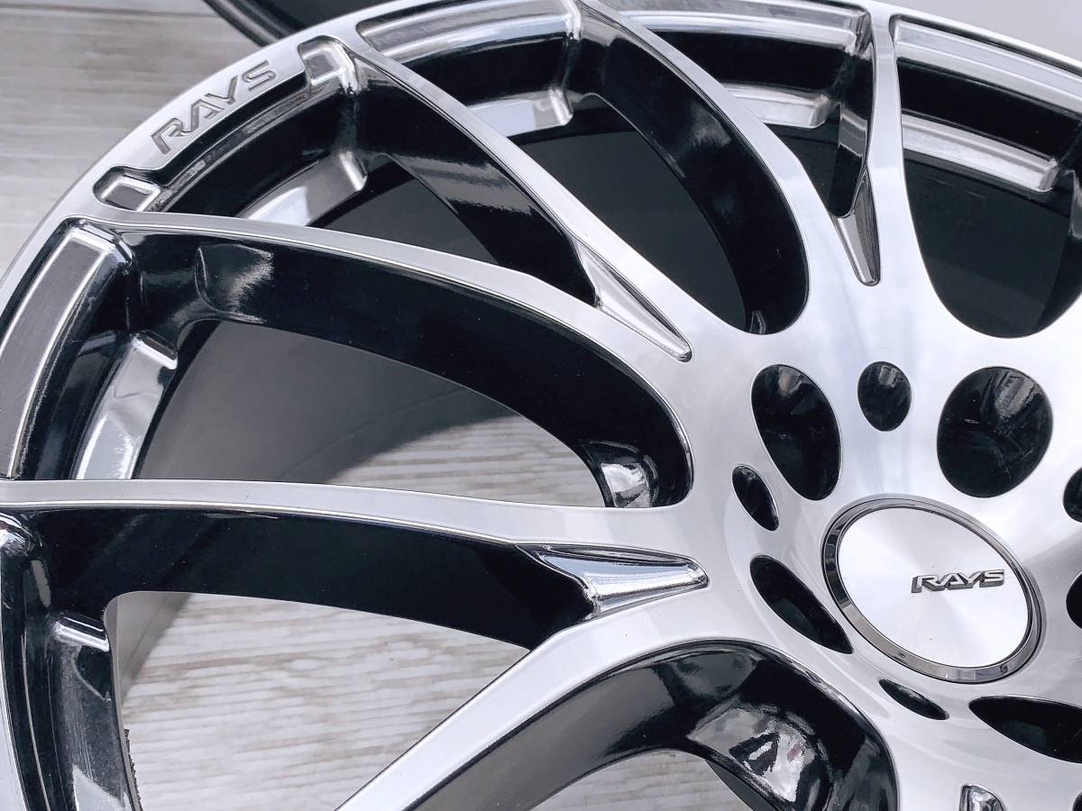 美品！RAYS HOMURA 2×7 20インチ ダイヤモンドカット 8.5J インセット 