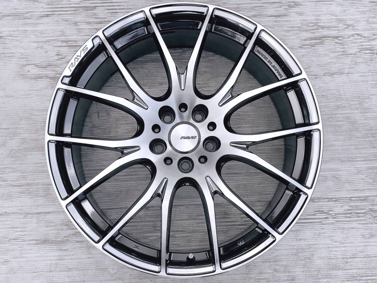 美品！RAYS HOMURA 2×7 20インチ ダイヤモンドカット 8.5J インセット 
