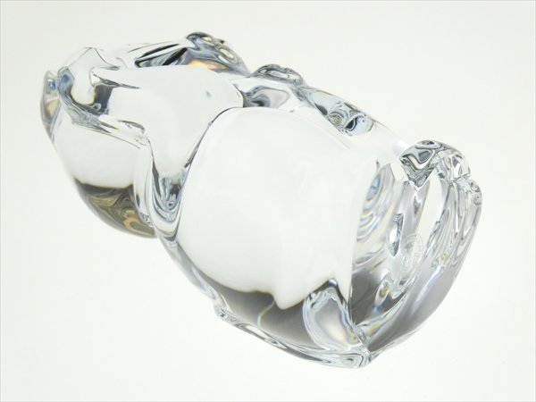 N794 Baccarat バカラ クリスタル ラッキーキャット 招き猫 フィギュ