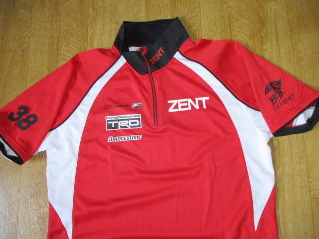 ZENT・レクサス LEXUS ・TRD ジップアップドライＴシャツ　極美中古　サイズL　スーパーGT・ジャケット