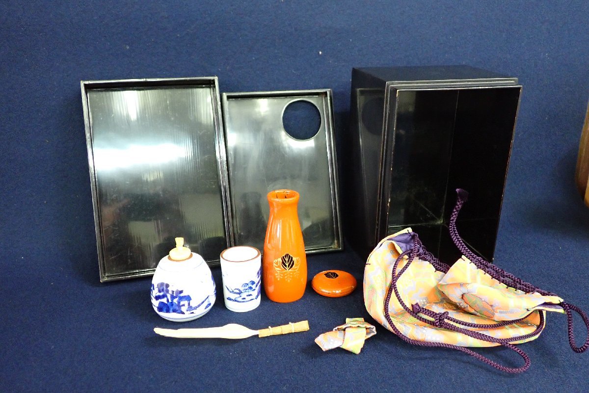 HOT，人気】 ☆052414 茶道具 茶箱 仕覆 茶壺 ☆